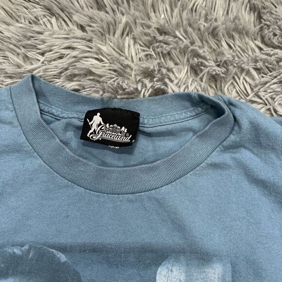 Graceland Elvis Presley Blue Short Sleeve T Shirt Crewneck Size 2XL - Picture 4 of 10